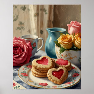 Vintage roses poster