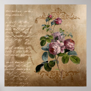 Vintage Roses Poster