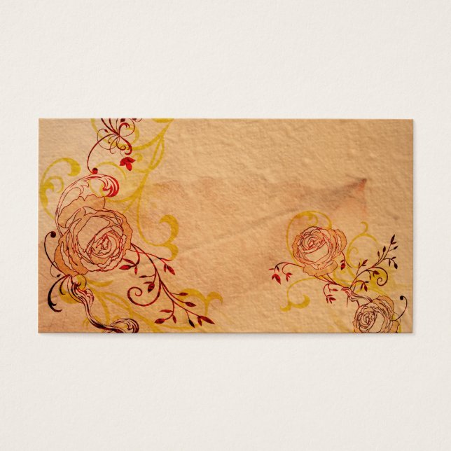 Vintage roses Profile Card (Front)
