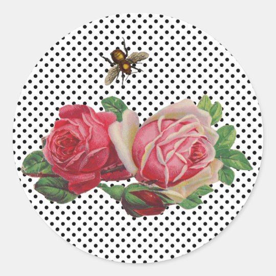 Vintage Roses Stickers