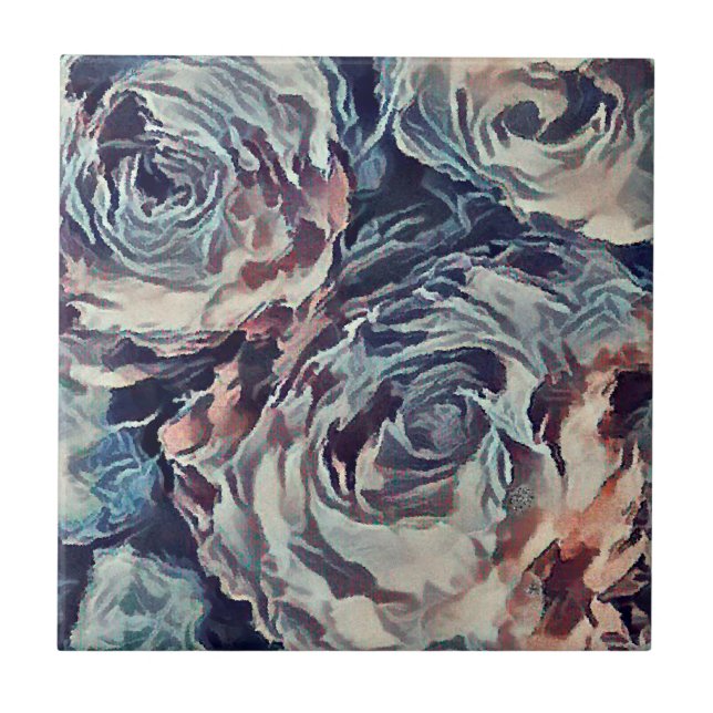 Vintage roses tile (Front)