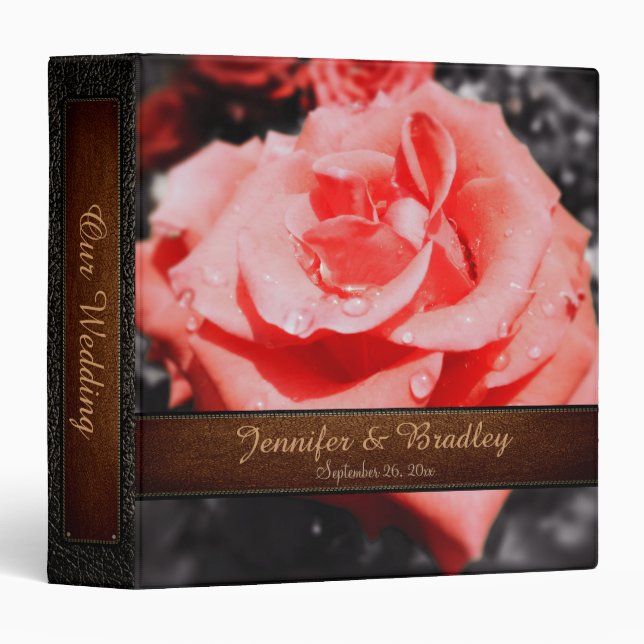 Vintage Roses Wedding Binder (Front/Spine)