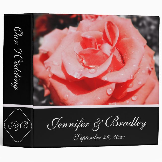 Vintage Roses Wedding Binder (Front/Spine)
