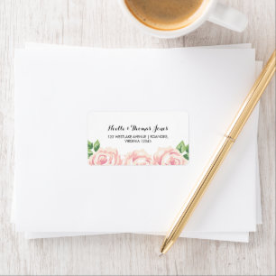 Vintage Roses Wedding Label