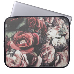 Vintage rosesrose, background, bouquet, flower, de laptop sleeve