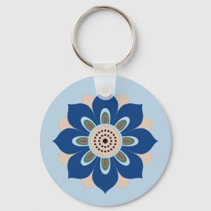 vintage rosette pattern design magnets keychain