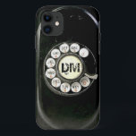 Vintage rotary dial bakelite phone, add initials iPhone 11 case<br><div class="desc">For nostalgic retro lovers,  and you can add your initals too!
Note: this is a photo image,  no real rotary dial present.</div>