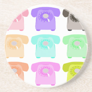 vintage rotary dial telephone coaster