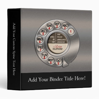 Vintage Rotary Phone Binder