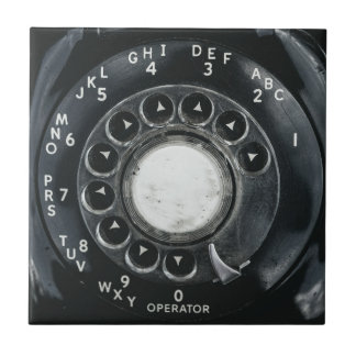 Vintage Rotary Phone Tile