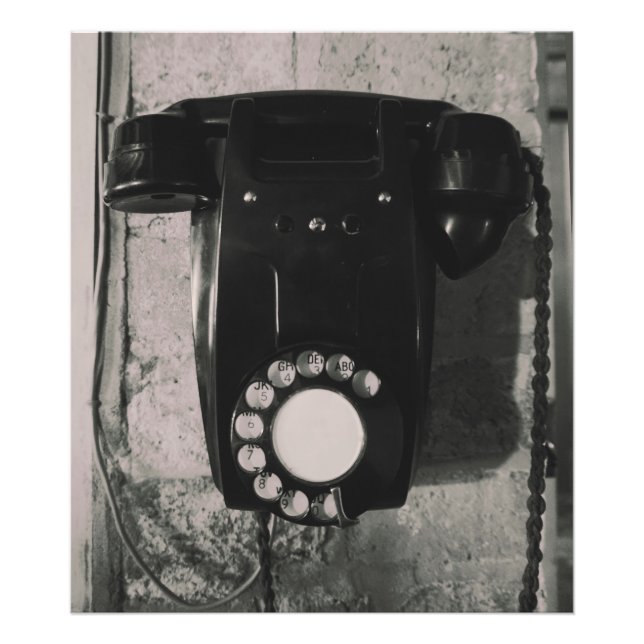 Vintage Rotary Telephone photographic print. Photo Print (Front)