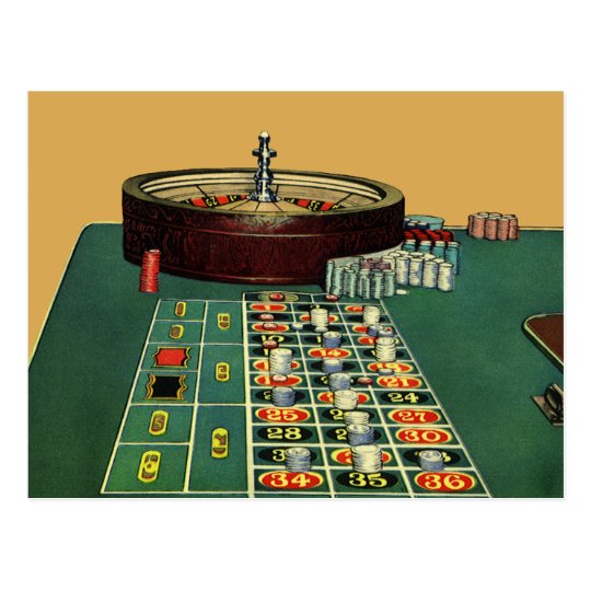 Vintage roulette wheel