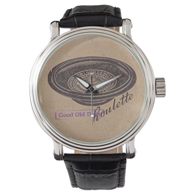 vintage roulette watch (Front)