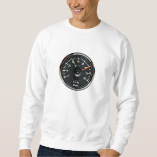 Vintage Round Analogue Auto Tachometer Sweatshirt