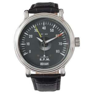 Vintage Round Analogue Auto Tachometer Watch