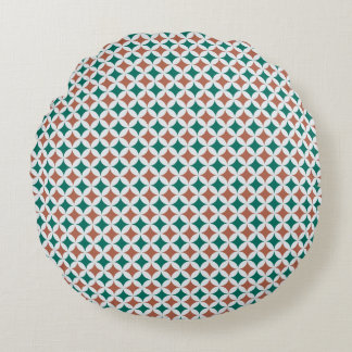 Vintage round cushion pattern geometric circles
