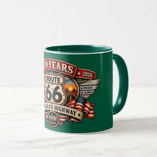 Vintage Route 66 Centennial 100 Years 1926–2026 Gr Mug