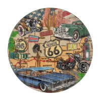 Vintage Route 66, nostalgic poster.