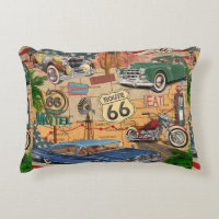 Vintage Route 66 poster.
