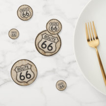 Vintage Route 66 Road Trip Confetti