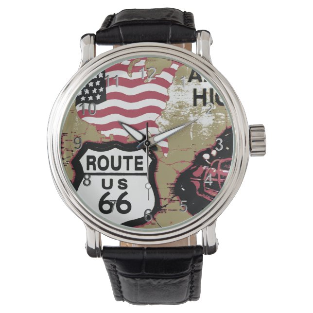 Vintage Route 66 Watch (Front)