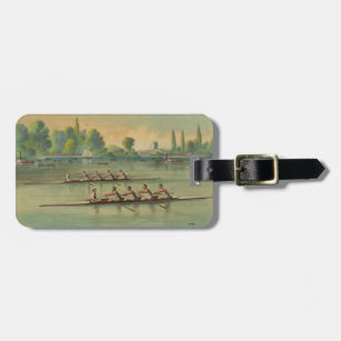 Vintage Rowers Crew Race Boat Race Luggage Tag
