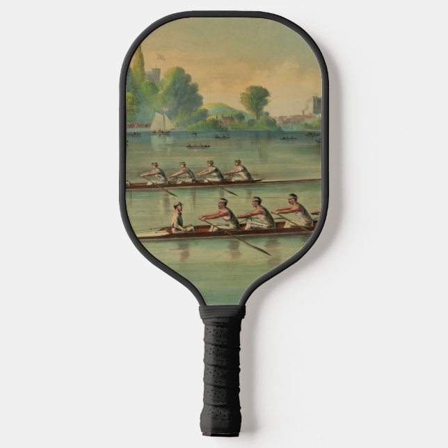 Vintage Rowers Crew Race Boat Race Pickleball Paddle (Back)
