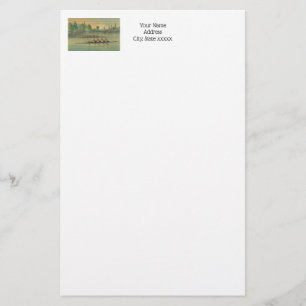 Vintage Rowers Crew Race Boat Race Stationery