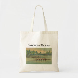 Vintage Rowers Crew Race Boat Race Tote Bag