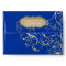 Vintage Royal Blue Gold Swirl Wedding
