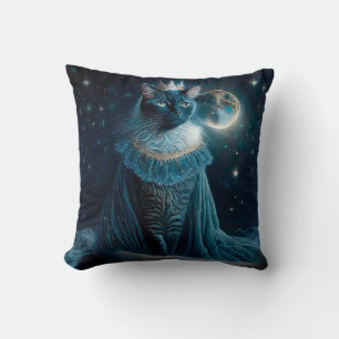 Vintage Royal Cats Throw Pillow