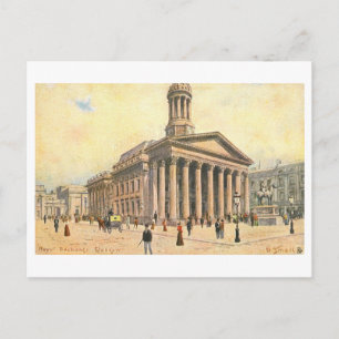 Vintage Royal Exchange, Glasgow, Scotland Postcard