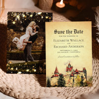 Vintage Royal Fairytale Castle Wedding Photo