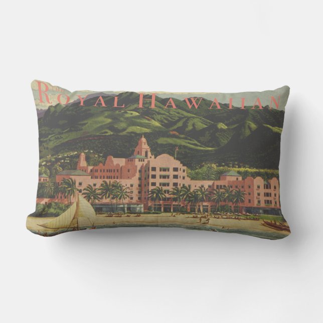 Vintage Royal Hawaiian Lumbar Coussin (Recto)