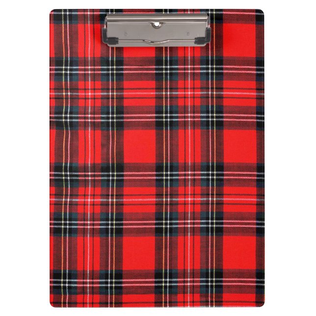 Vintage royal tartan clipboard (Front)