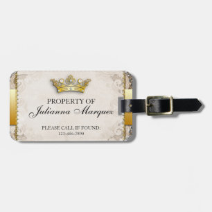 Vintage Royalty Property of Luggage Tag
