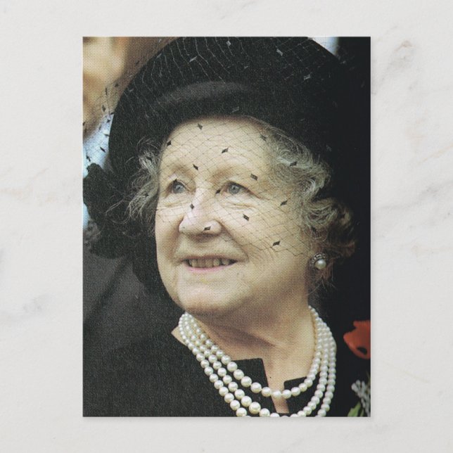 Vintage Royalty, Queen Mother Postcard (Front)