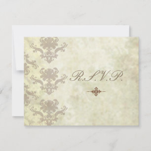Vintage RSVPs require 5x7 wedding invitations