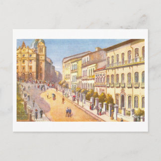 Vintage Rua de Sao Bento, Bahia, Brazil Postcard