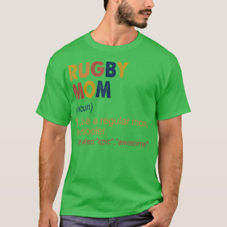 Vintage Rugby mom Definition Rugby Mom for Women T-Shirt