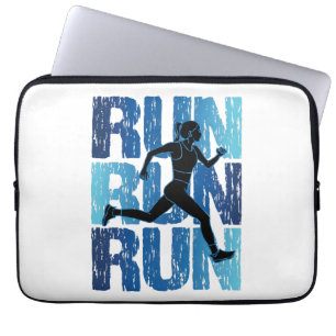 Vintage Runner Girl - Run Run Run Laptop Sleeve