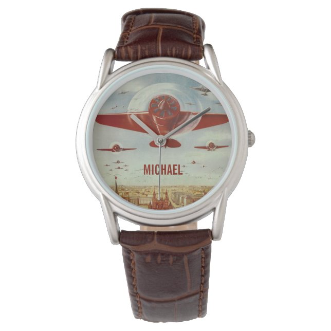 Vintage Russian Aviation custom monogram watches (Front)