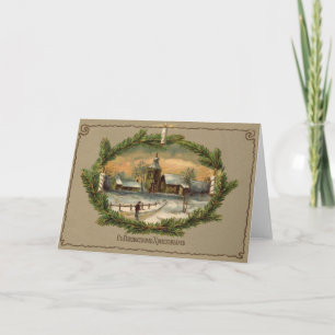 Vintage Russian Christmas Greeting Card