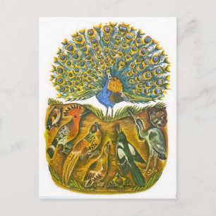 Vintage Russian illustrations, Aesop's fables 5 Postcard