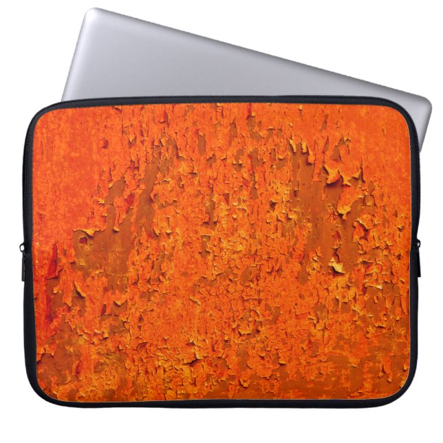 Vintage Rust: Old Textured Surface Laptop Sleeve (Front)