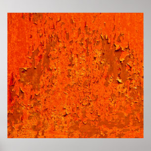 Vintage Rust: Old Textured Surface Poster
