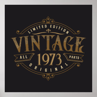Vintage Rustic 1973  Poster