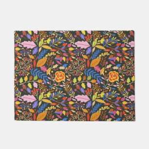 Vintage Rustic Autumn Fall Botanical Garden  Doormat