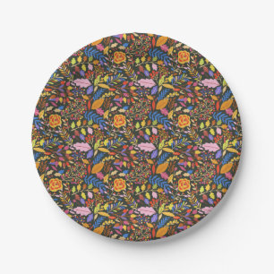 Vintage Rustic Autumn Fall Botanical Garden  Paper Plate