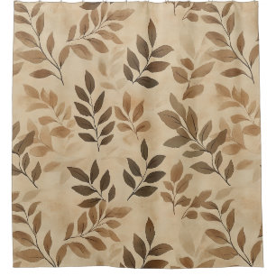 Vintage Rustic Autumn Leaves in Golden Brown Hue